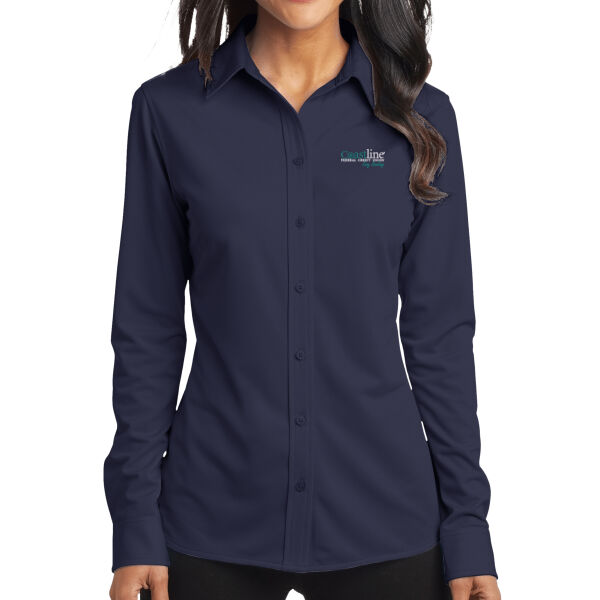   - Ladies Dimension Knit Dress Shirt Thumbnail