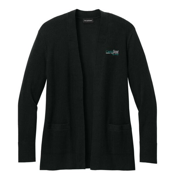   - Women's Easy Care Open Front Cardigan Sweater Thumbnail